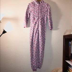 Forever 21 Girls Purple Cat Onesie
